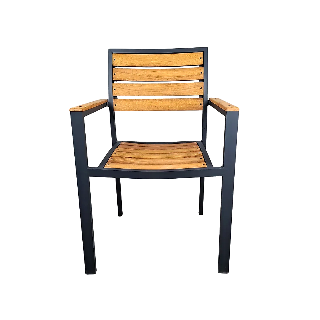 İroko Alüminyum Izgaralı Sandalye - Görsel 2