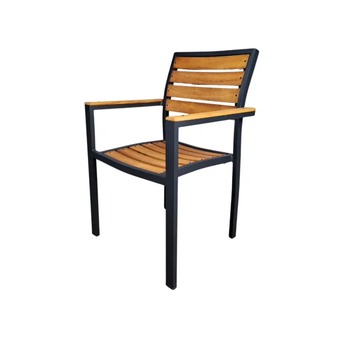 İroko Alüminyum Izgaralı Sandalye