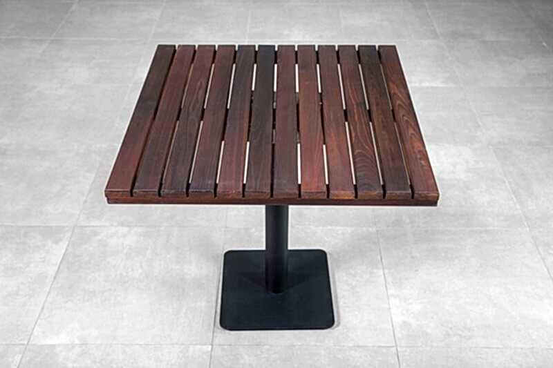 Thermowood Dışbudak Izgaralı Cafe Masaları