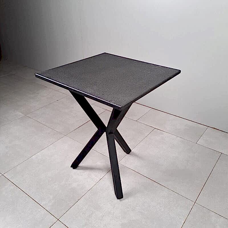 Siyah Bazalt Taş Cafe Masa