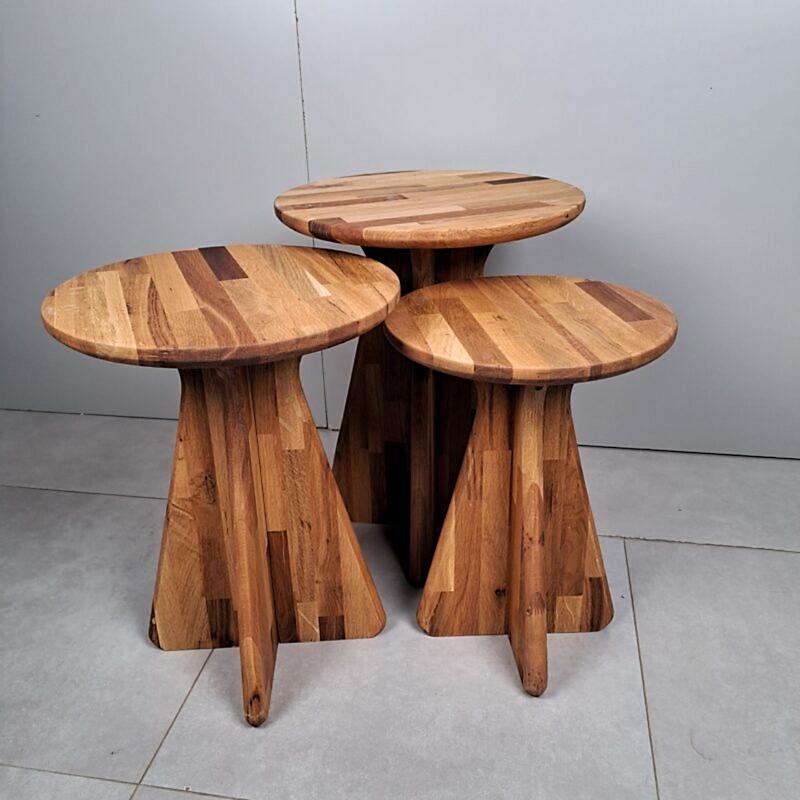 Yeni Mantar 3lü Zigon Sehpa