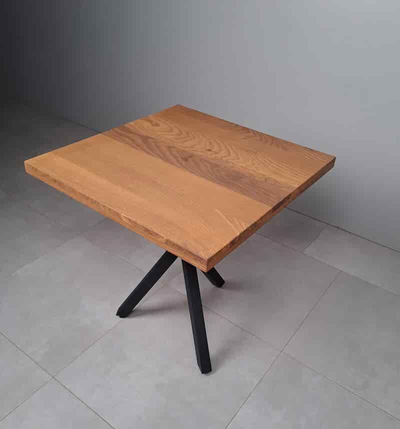 Meşe Cafe Masa (Düz Kenar)