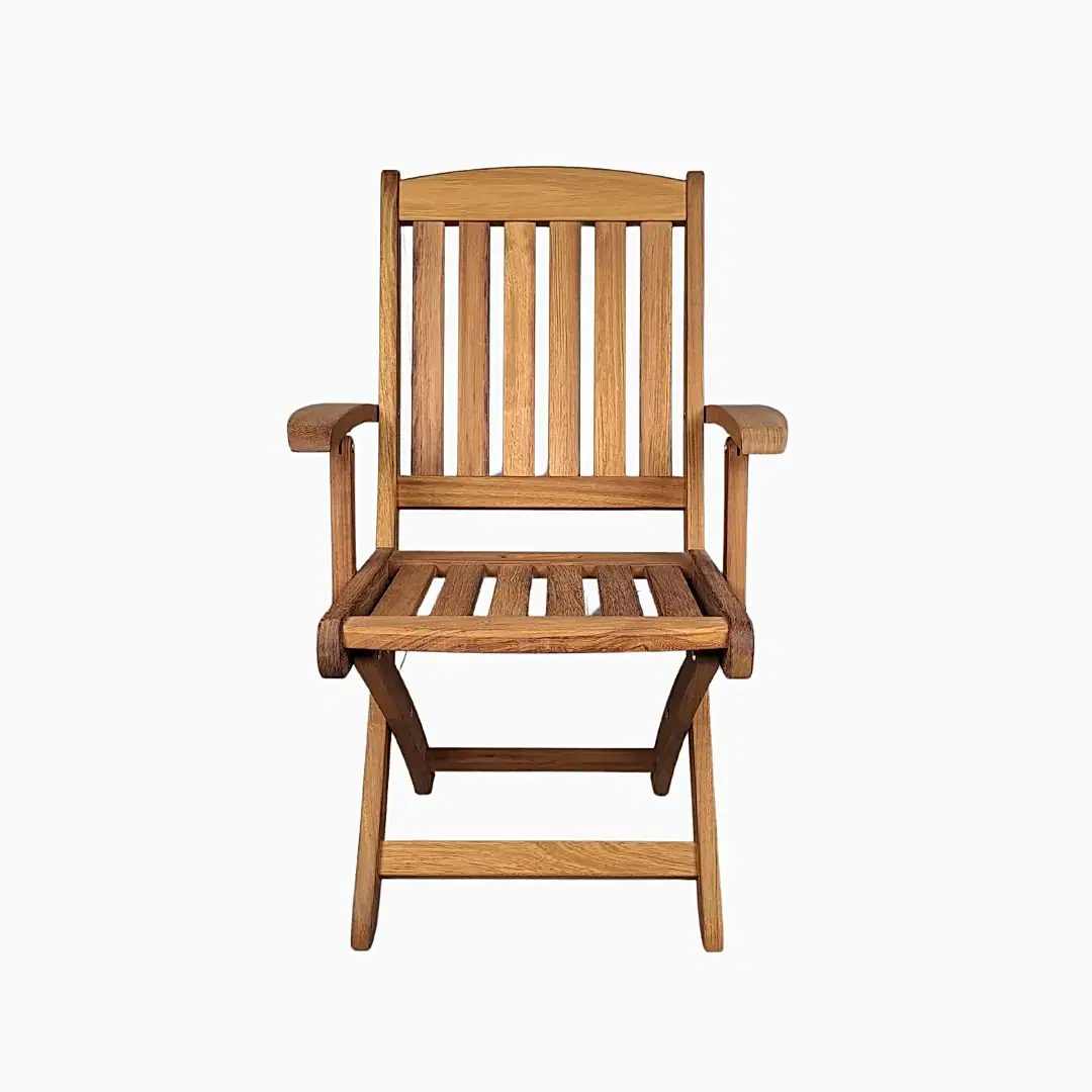 Iroko Izgaralı Katlanır Sandalye - Görsel 2