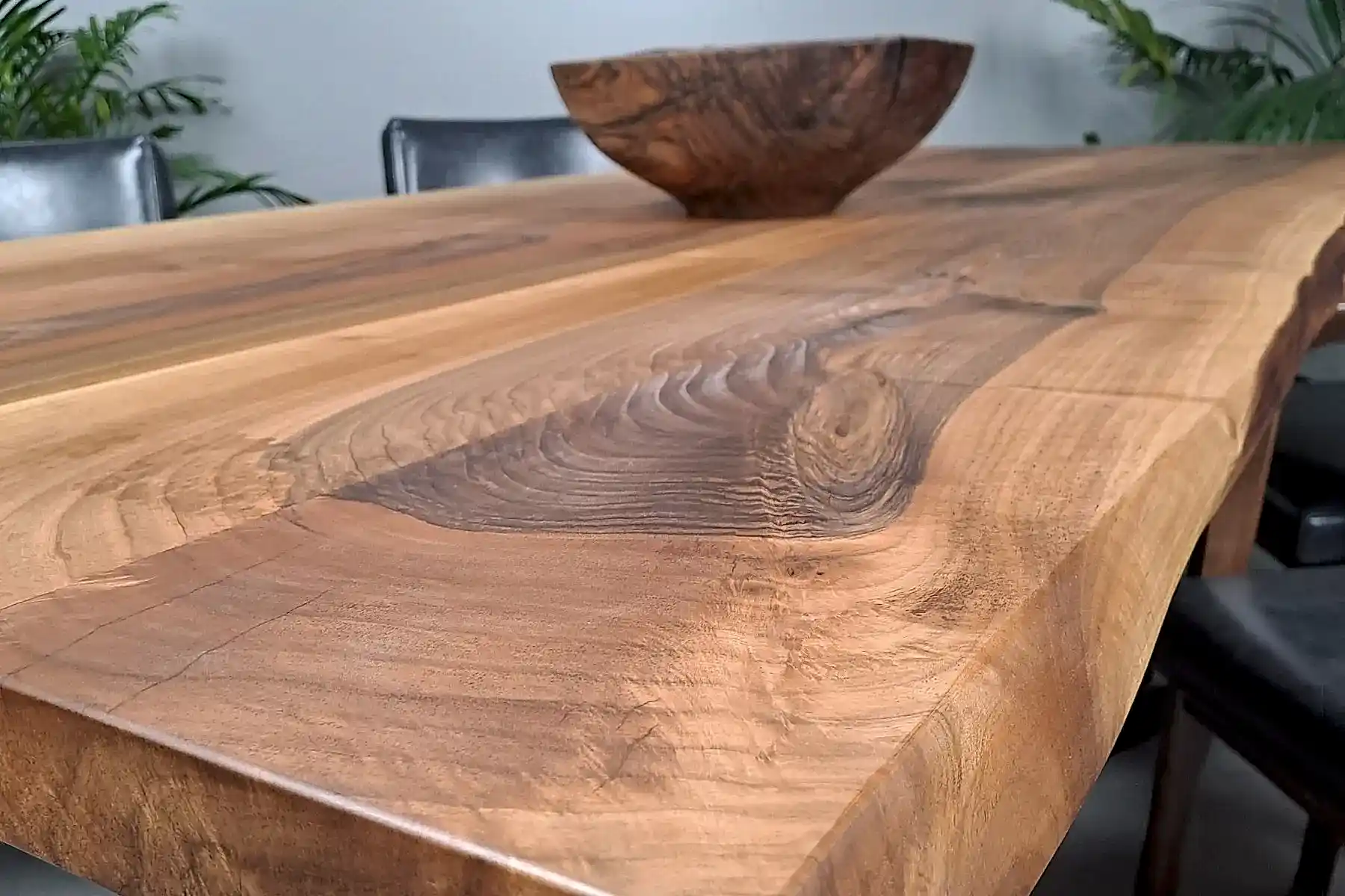 Ceviz Doğal Kenarlı Masa - Görsel 9