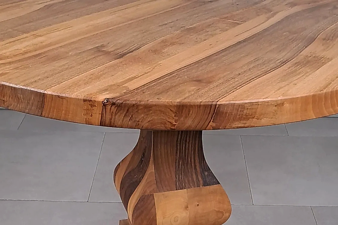 Ceviz Yuvarlak Masa - Görsel 3