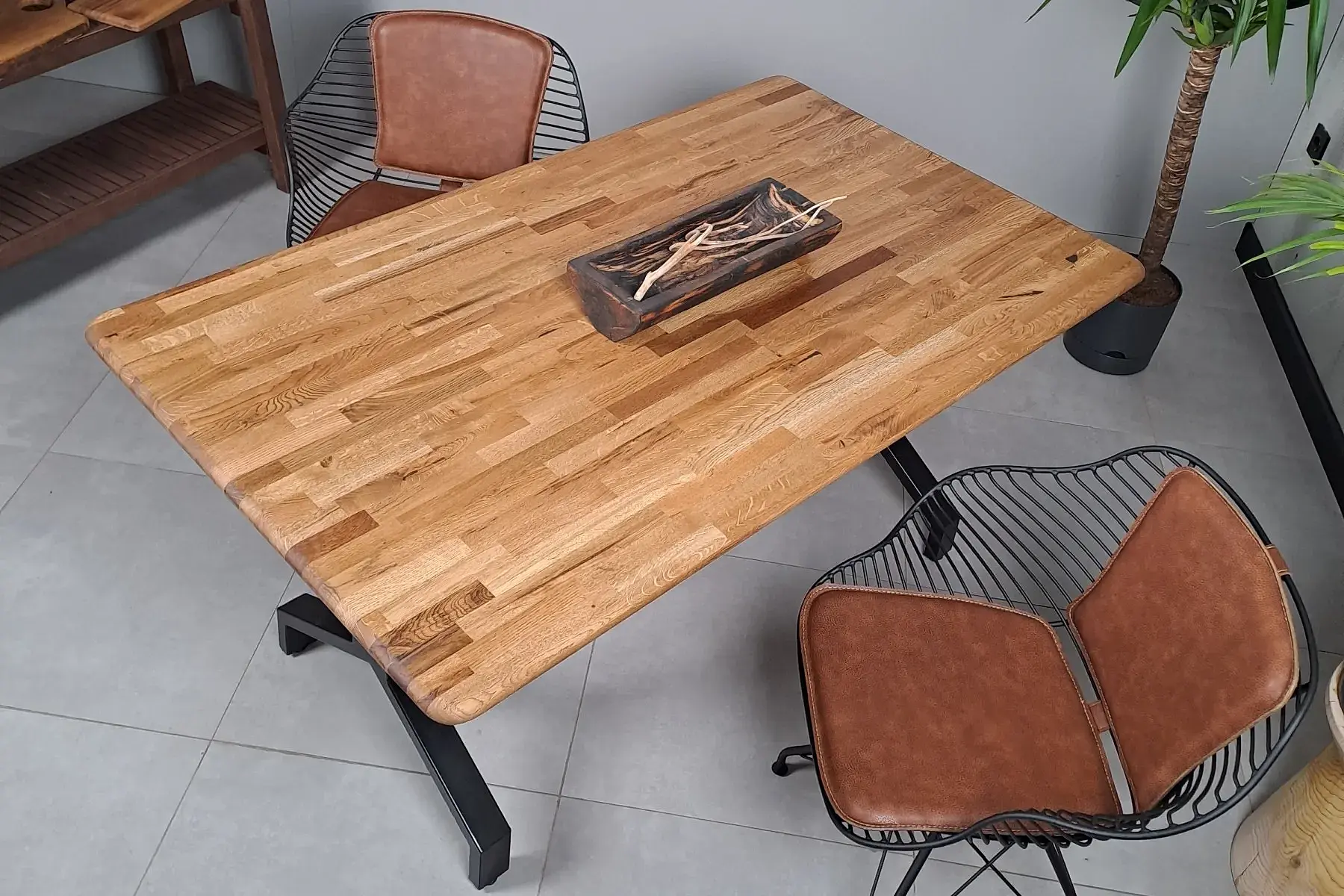 Meşe Parke Desenli Masa - Görsel 2